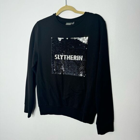 Harry Potter Slytherin black sweatshirt size medium - Picture 3 of 6